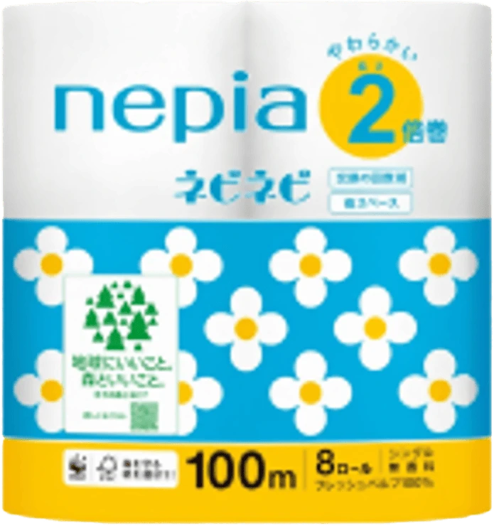 ネピア ネピネピ トイレットロール 2倍巻【シングル】
