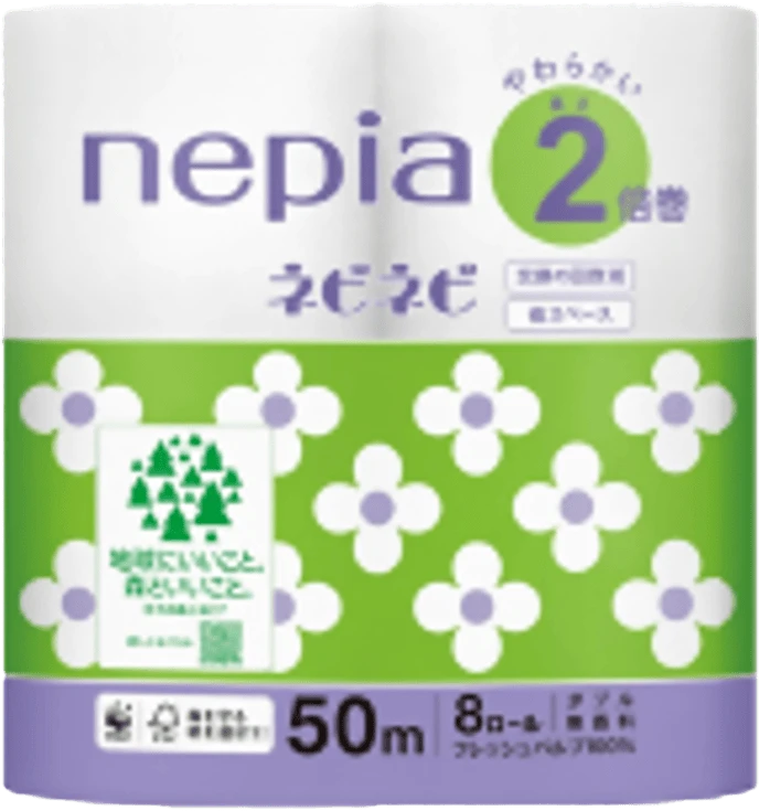 ネピア ネピネピ トイレットロール 2倍巻【2枚重ね】