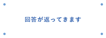 回答が返ってきます